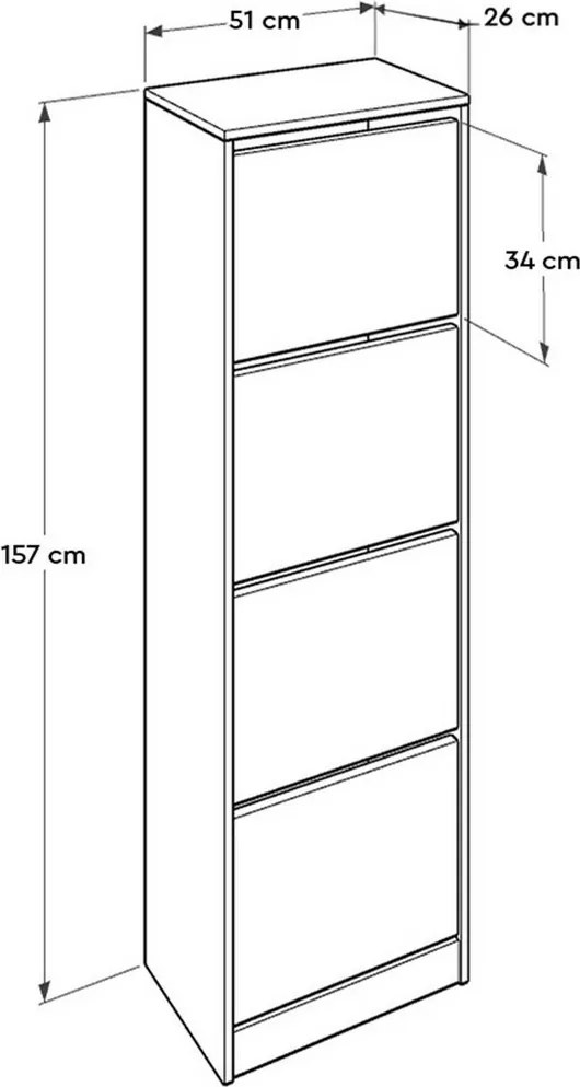 Sham White cipősszekrény