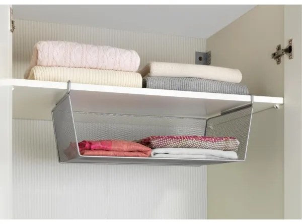 WENKO 53143100 - Ezüstszínű kosár 49x28 cm