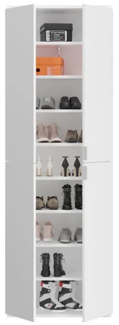 Project X 2 ajtós előszobai gardrób szekrény matt fehér