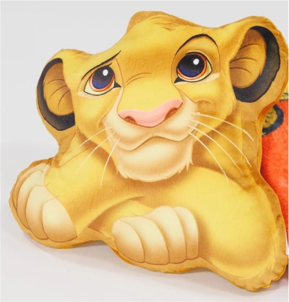 Disney Az Oroszlánkirály Cute formapárna, díszpárna 38x35 cm Velúr