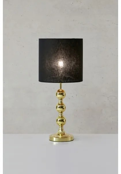 Markslöjd 108574 - Asztali lámpa OCTO 1xE27/40W/230V fekete/arany