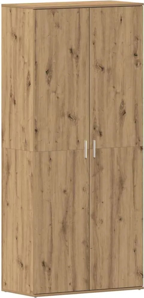 vidaXL Cipőszekrény polcokkal Artisan tölgy 80 x 39 x 178 cm Faanyag