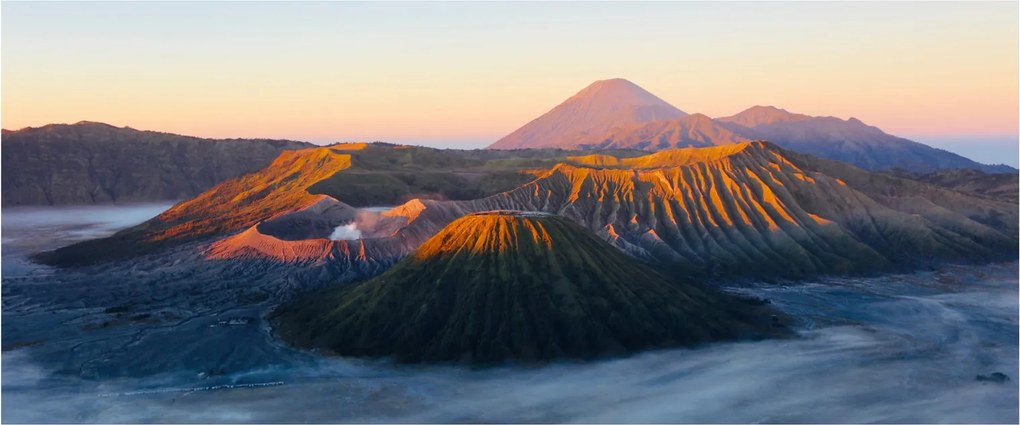 Kép a Bromo-hegyről Indonéziában (120x50 cm)