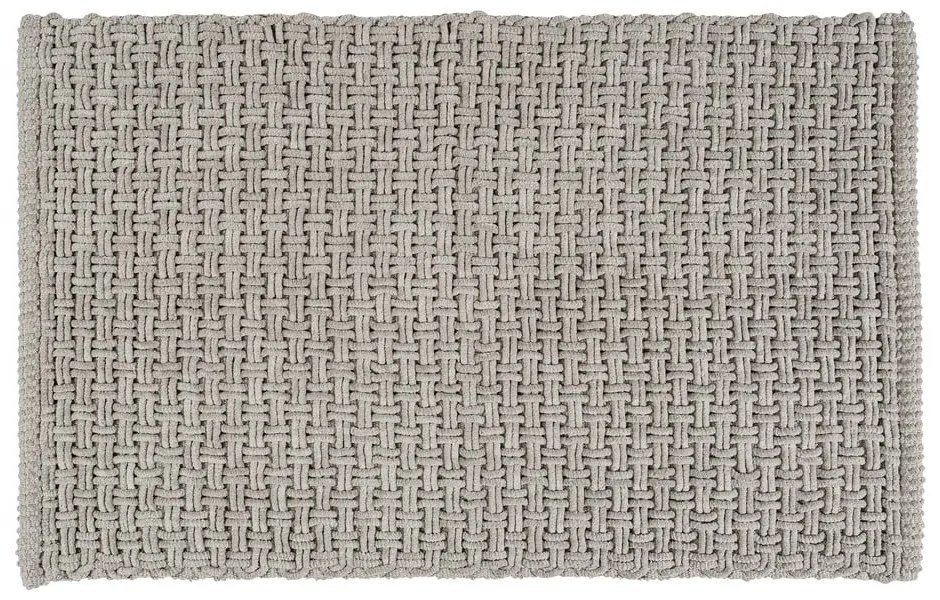 Szürke textil fürdőszobai kilépő 50x80 cm Ecoli – Wenko