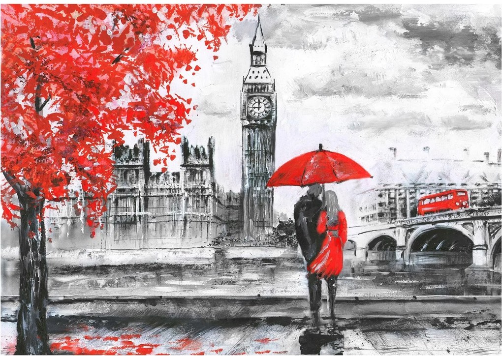 Fotótapéta város, mint festett kép Párizs 254 x