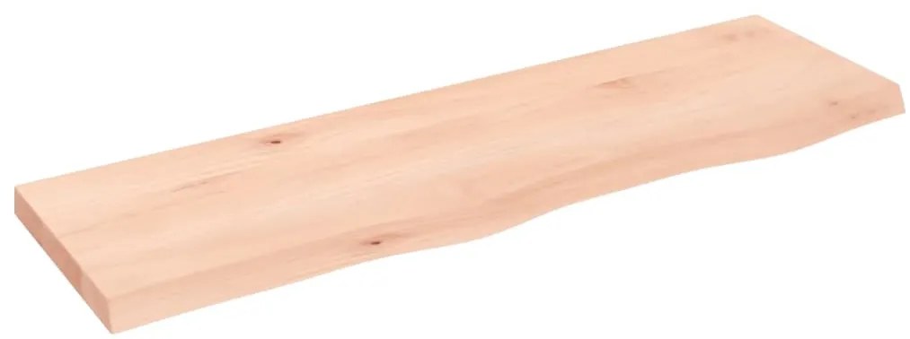 kezeletlen tömör fa fürdőszobai pult 100x30x(2-4) cm