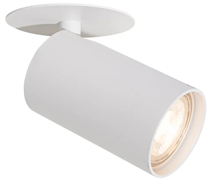 6 darabos modern, süllyesztett spotlámpa szett fehér GU10 50mm - Chels