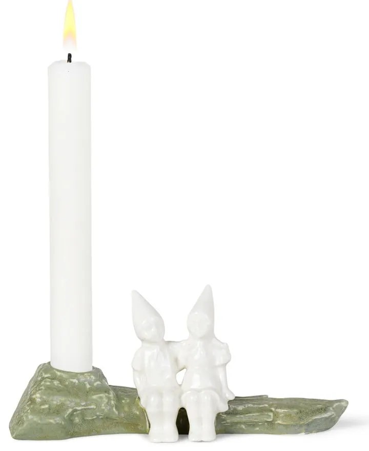 Christmas Tales karácsonyi agyagkerámia gyertyatartó, hosszúság 19 cm - Kähler Design