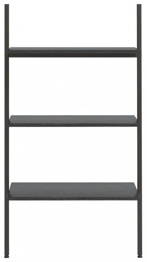 3 szintes fekete létrapolc 64 x 34 x 116 cm