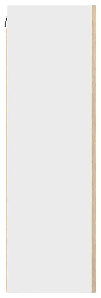 Függő szekrény Riga Artisan tölgy és fehér 50 x 31 x 100 cm