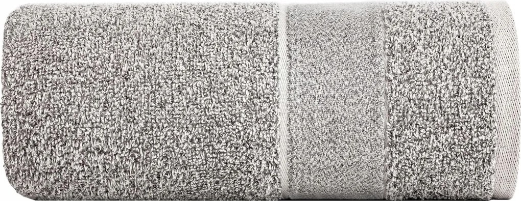 Törölköző 50x90 szürke melange frottír, újrahasznosított cérna hozzáadásával 480 g/m2