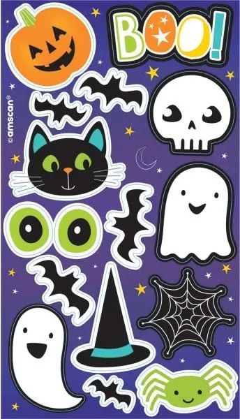 Halloween Boo matrica 4 ív