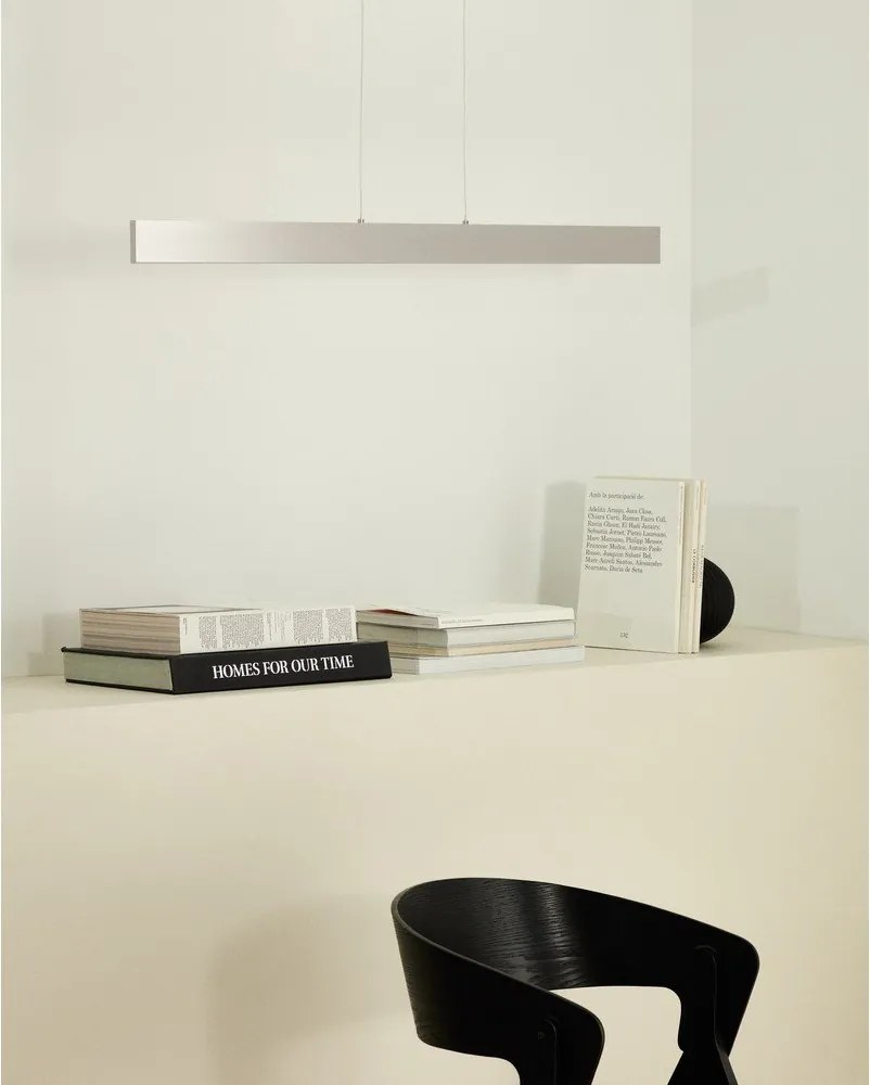 Ezüstszínű LED függőlámpa fém búrával Boadella – Kave Home