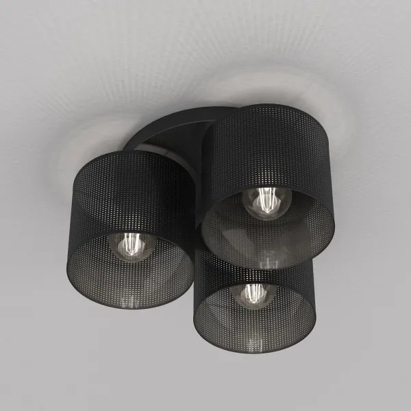 Felületre szerelhető csillár LOFT SHADE 3xE27/60W/230V fekete