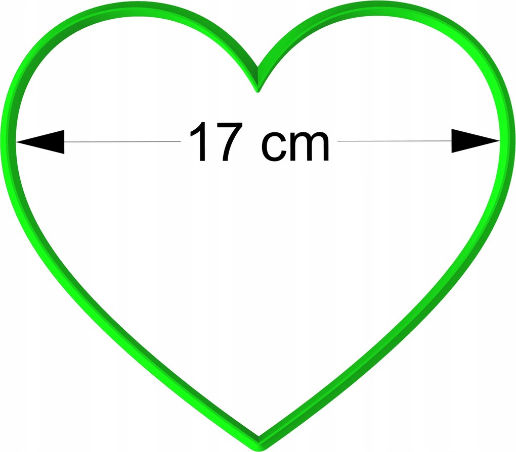 Mézeskalács lyukasztó Nagymama És Nagypapa Napja Valentin nap Szív XXL 17cm