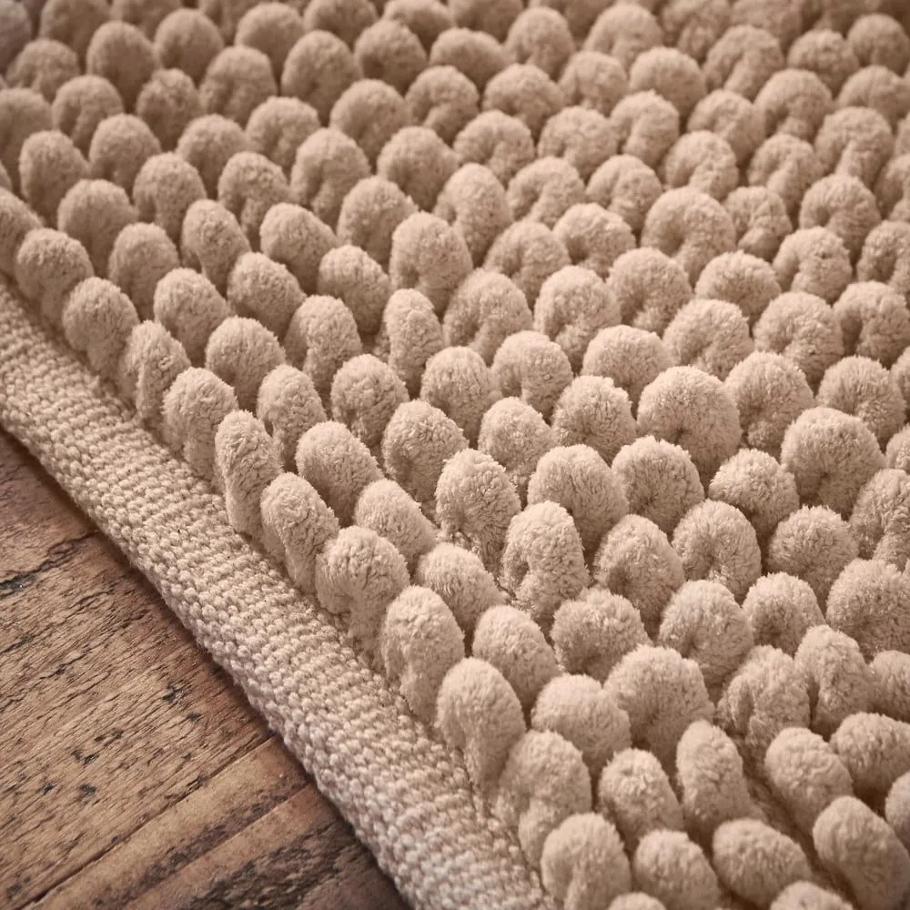 Barna fürdőszobai kilépő 50x120 cm Aspen Bobble – Bianca