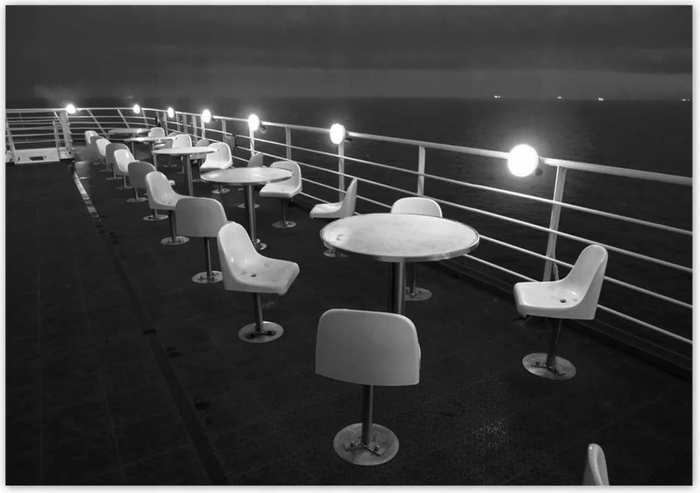 Plakátok 100x70 Kávézó a tenger mellett