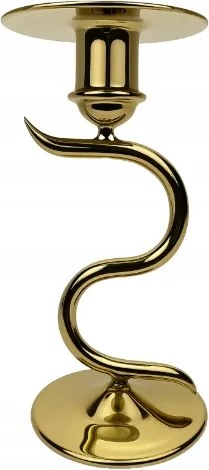 Üveg gyertyatartó esko arany