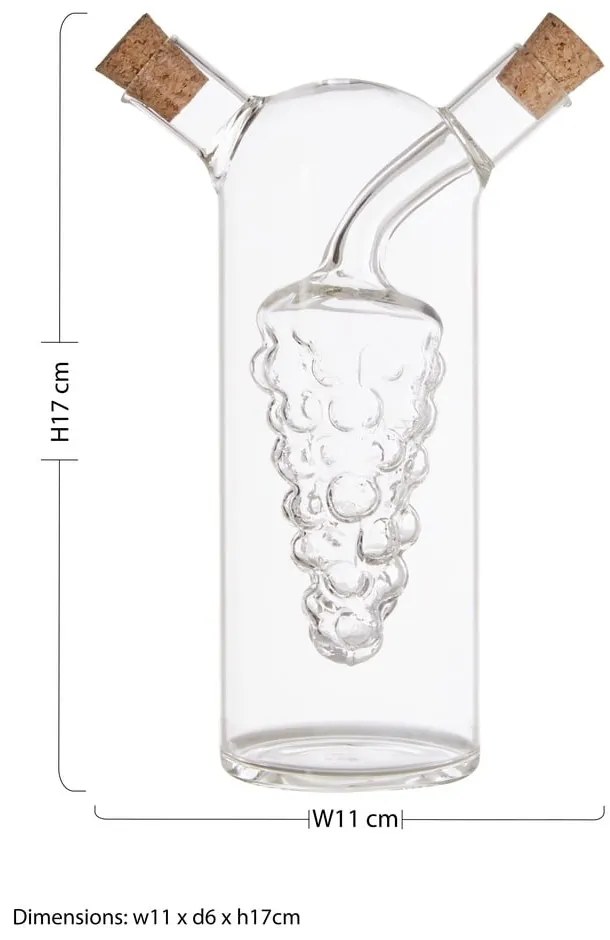 Üveg ecet- és olajtartó készlet Montela – Premier Housewares