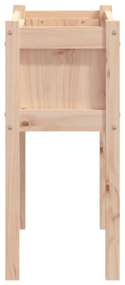 tömör fenyőfa kerti virágláda lábakkal 70 x 31 x 70 cm