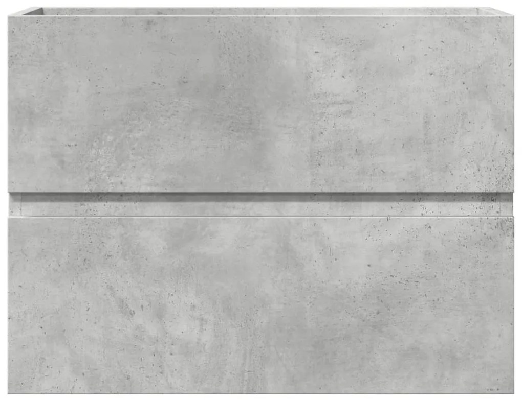 Betonszürke szerelt fa fürdőszobaszekrény 60 x 38,5 x 45 cm
