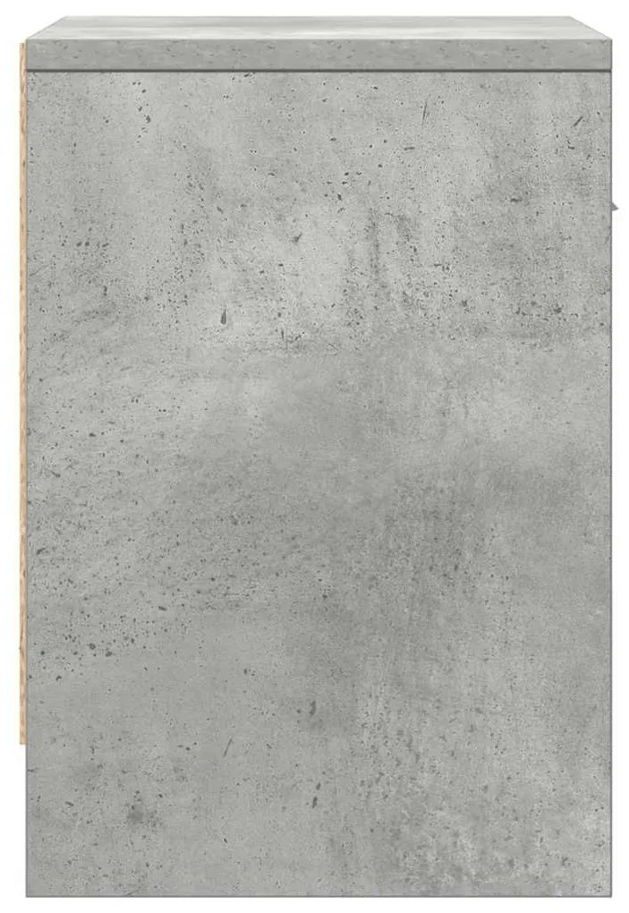 betonszürke éjjeliszekrény fiókkal 39x28x41 cm