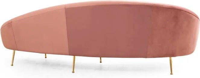 Világos rózsaszín kanapé 255 cm Eses – Artie