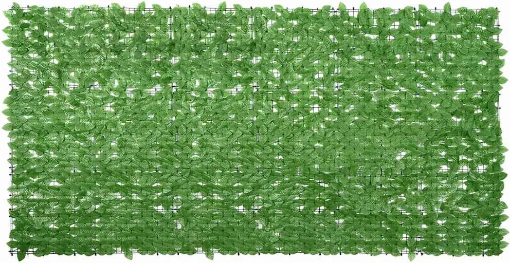 vidaXL zöld leveles erkélyparaván 300 x 150 cm