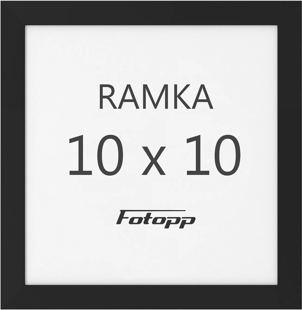 Négyzet alakú képkeret Fekete 10x10 négyzet