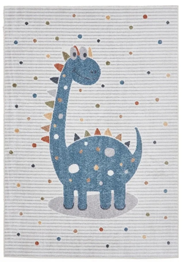Kék-világosszürke gyerek szőnyeg 120x170 cm Vida Kids Dinosaur – Think Rugs