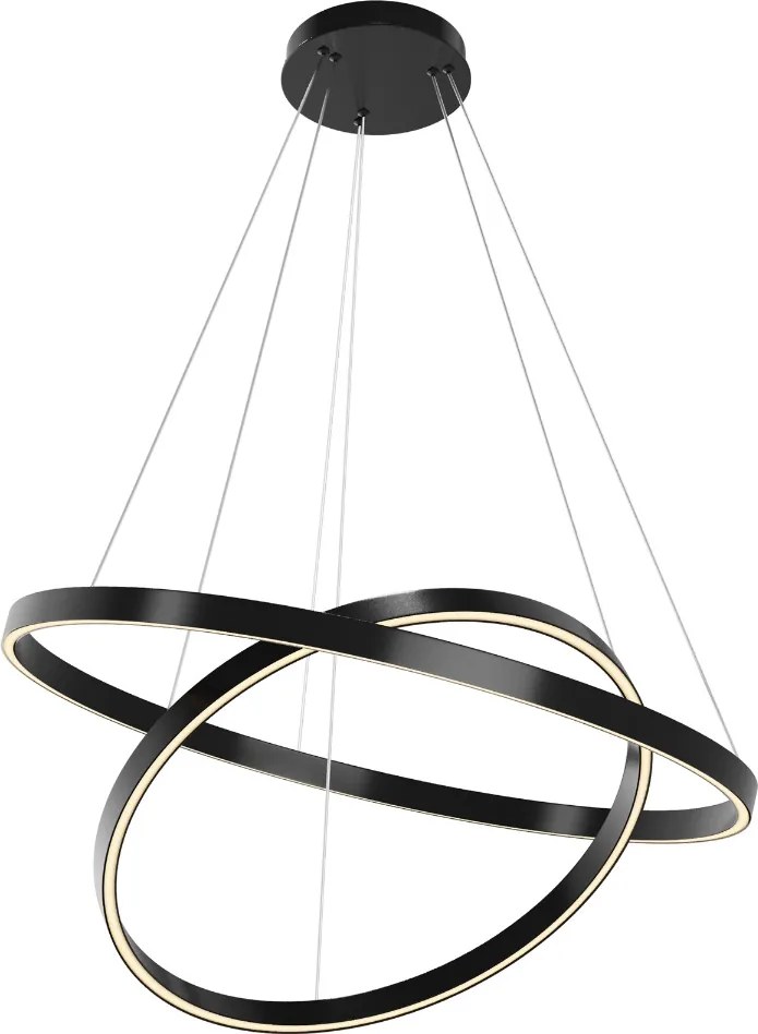 Maytoni modern függeszték rim fehér fekete mymod058pl-l74bk