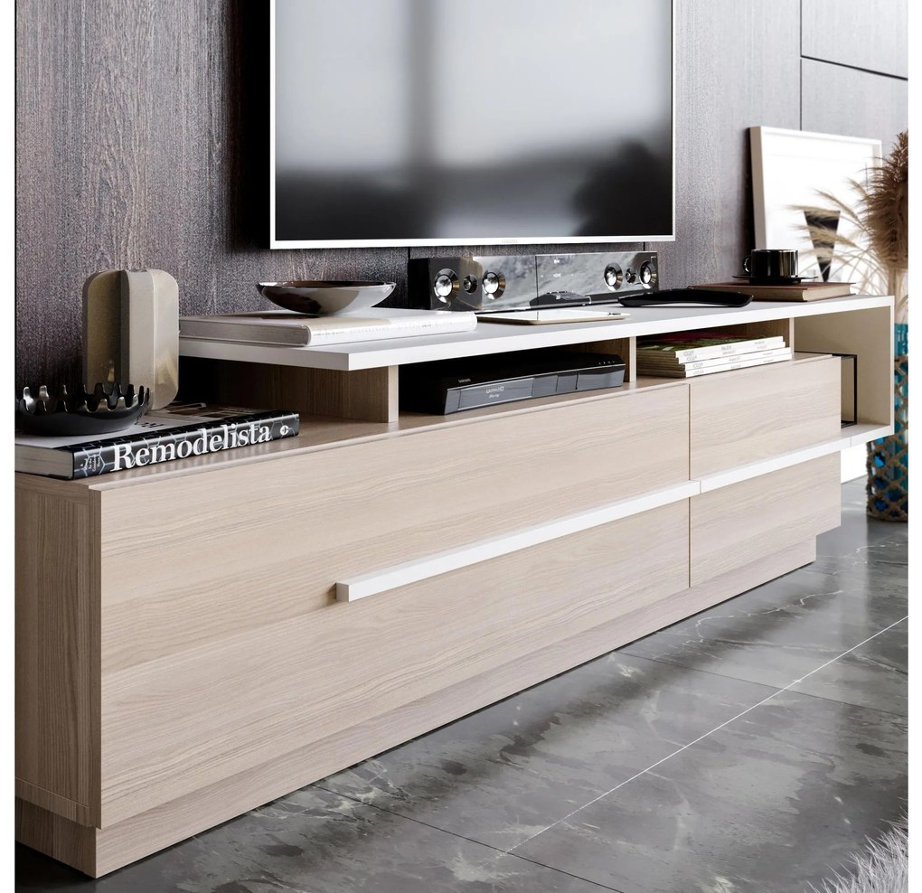 TV asztal/Szekrény Pria (cordoba + fehér) . 1102465
