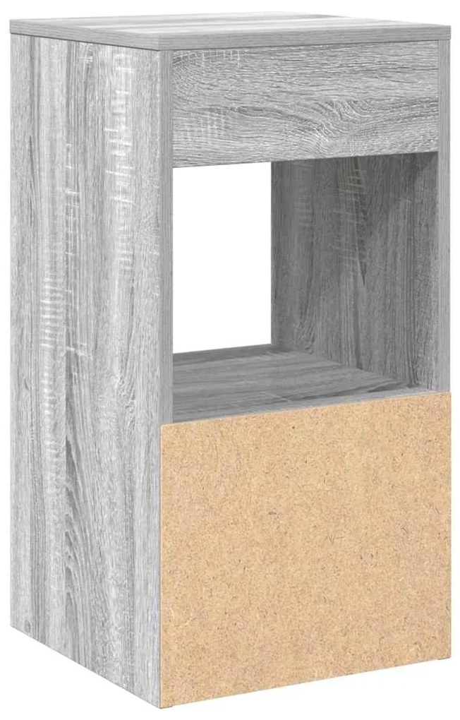 éjjeliszekrények fiókos 2 db szürke sonoma 35x34x66,5 cm