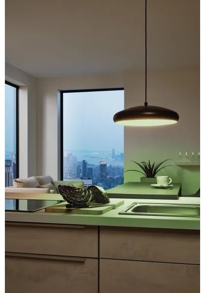 Eglo 33328 - LED RGBW Dimmelhető csillár zsinóron RIODEVA-C LED/27W/230V fekete