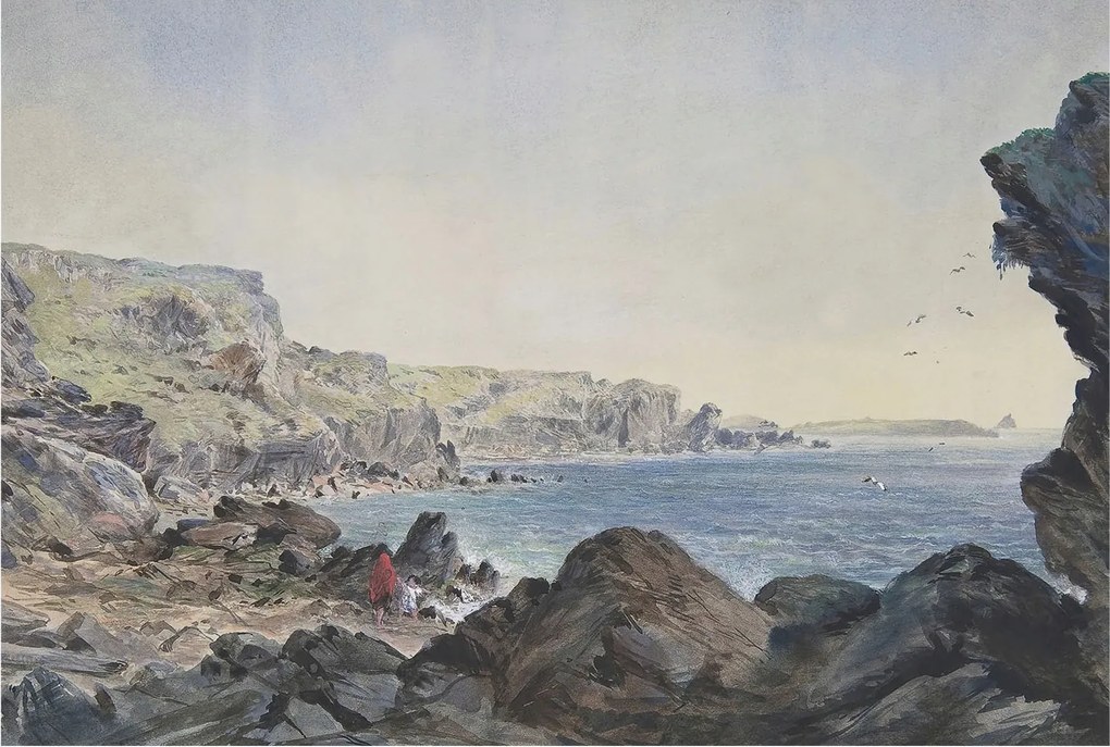 Fotótapéta Fali tapéta Hálószoba Nappali szoba Csendes tengerpart 104x70 Ragasztó