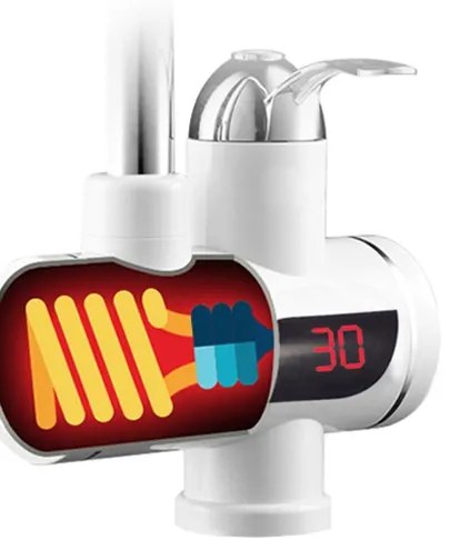 TEMMAX Digitális Átfolyós Vízmelegítő 3000W