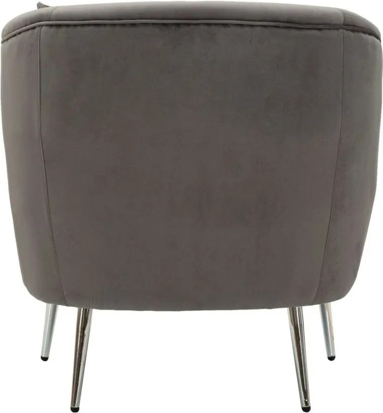 Szürke bársony fotel Silvery – Mauro Ferretti