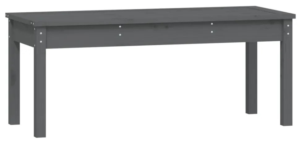 szürke tömör fenyőfa kerti pad 109x44x45 cm
