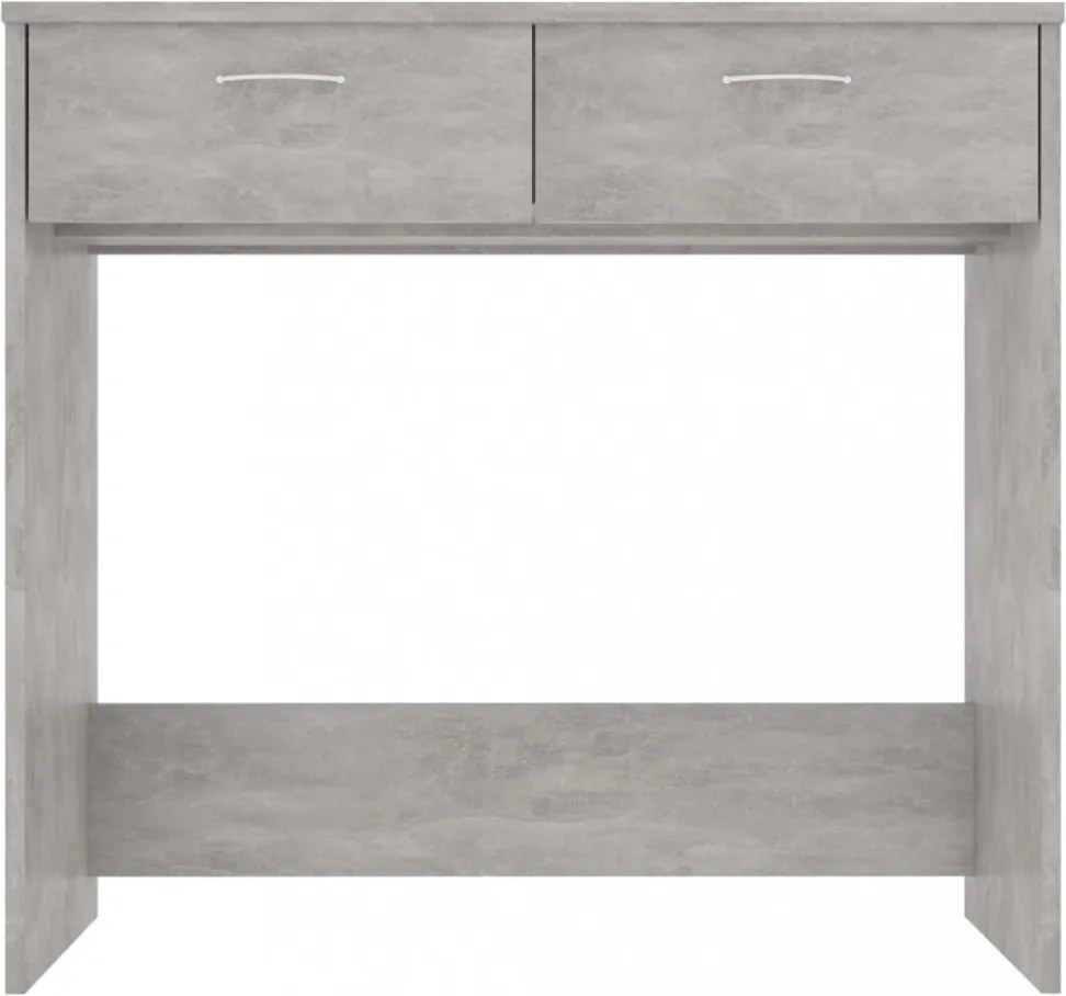 betonszürke szerelt fa íróasztal 80 x 40 x 75 cm