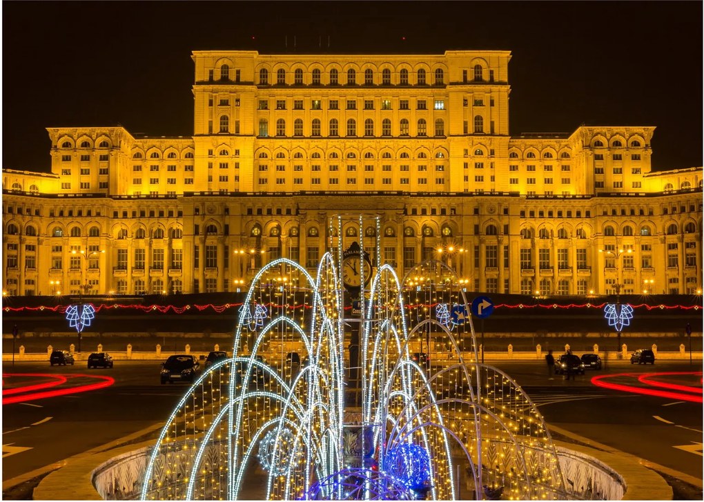 Kép - A Parlament palotája, Bukarest, Románia (70x50 cm)