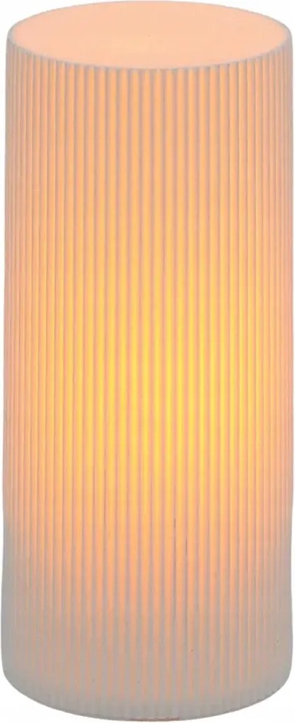 LED-es sírpatron fehér, mozgatható lánggal Fehér élő láng dombornyomott