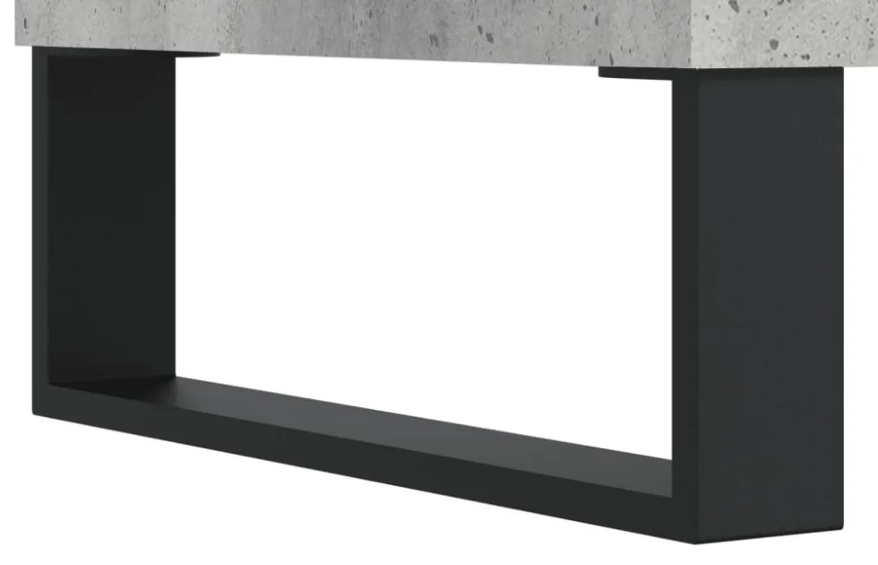 2 db betonszürke szerelt fa éjjeliszekrény 40x35x69 cm