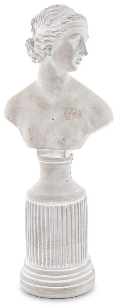 Szobor Dekorfigura Dekoratív cement Szürke 43x17x12cm