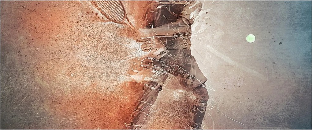 Kép - teniszező (120x50 cm)