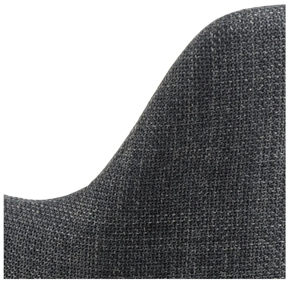 Antracitszürke kárpitozott étkezőfotel szett 2 db-os Ilsa – Actona