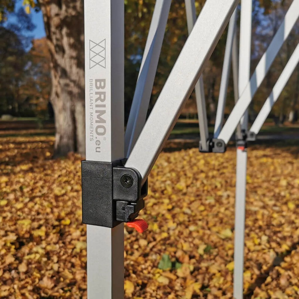 Összecsukható alumínium árusítóstand falak nélkül | BRIMO Exclusive Alu 2x2 m - falak nélkül - Narancs