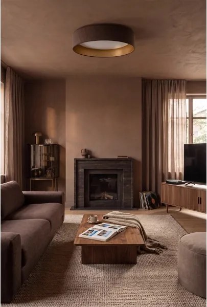Brilagi-LED dimmelhető VELVET SM. VARI 36W/230V 3000-6500K átm. 55 cm barna/arany + távirányító