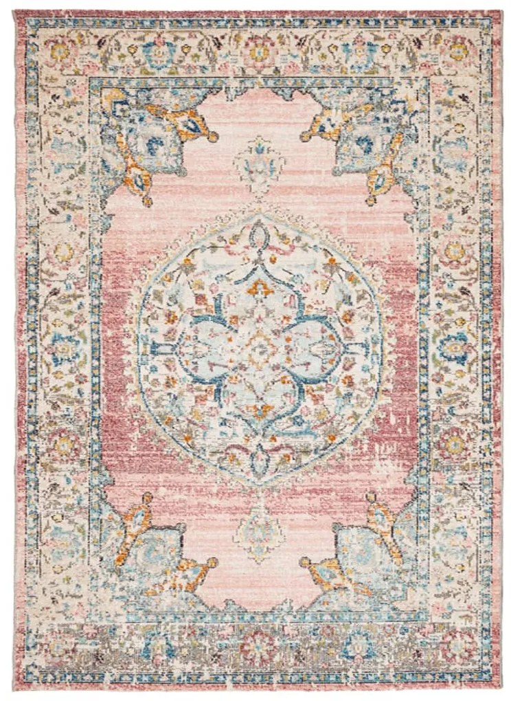 ARBIZU többszínű vintage stílusú bel-/kültéri szőnyeg 240x340cm