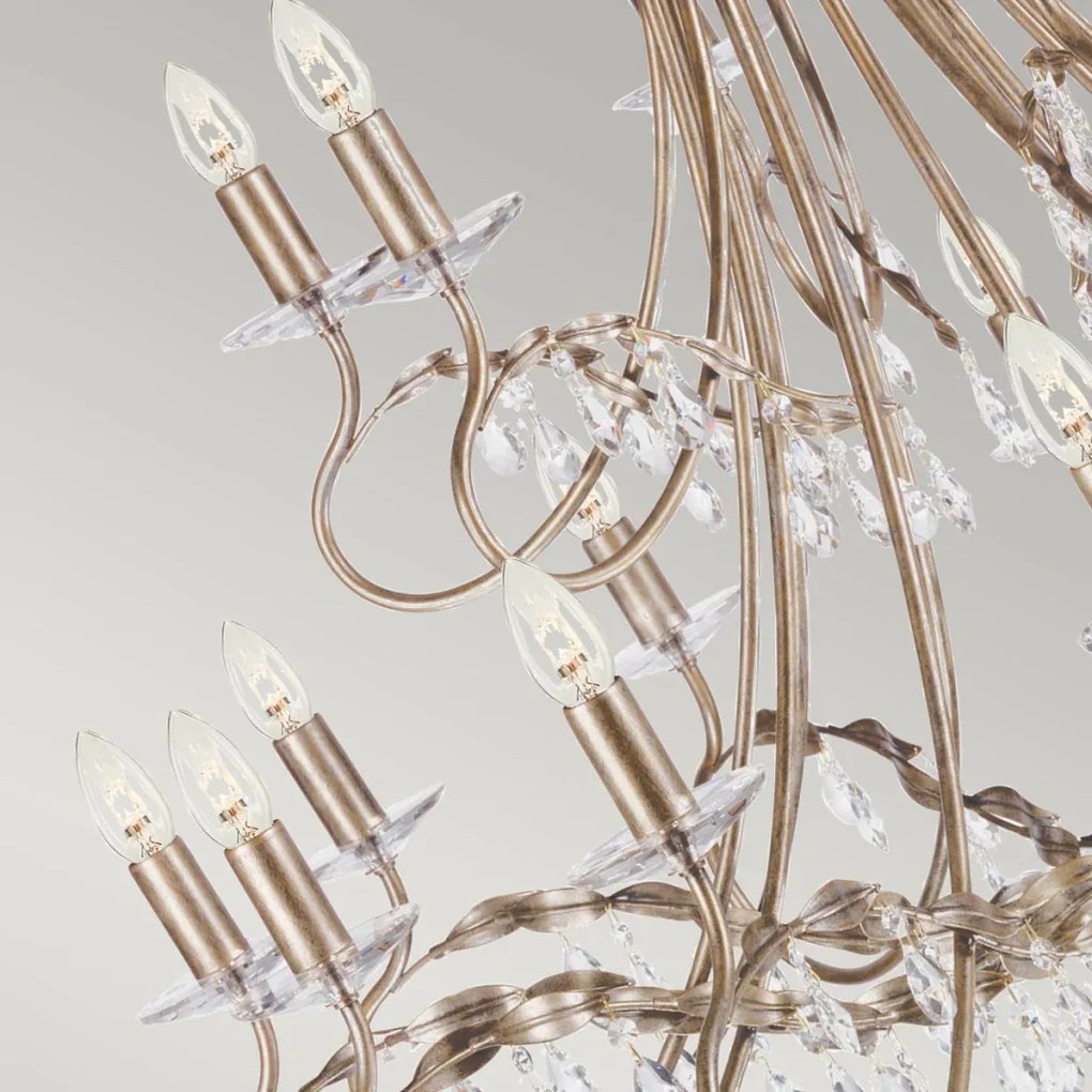 Elstead Lighting CHRISTINA CRT18-SIL-GOLD Csillár 18x60W/E14