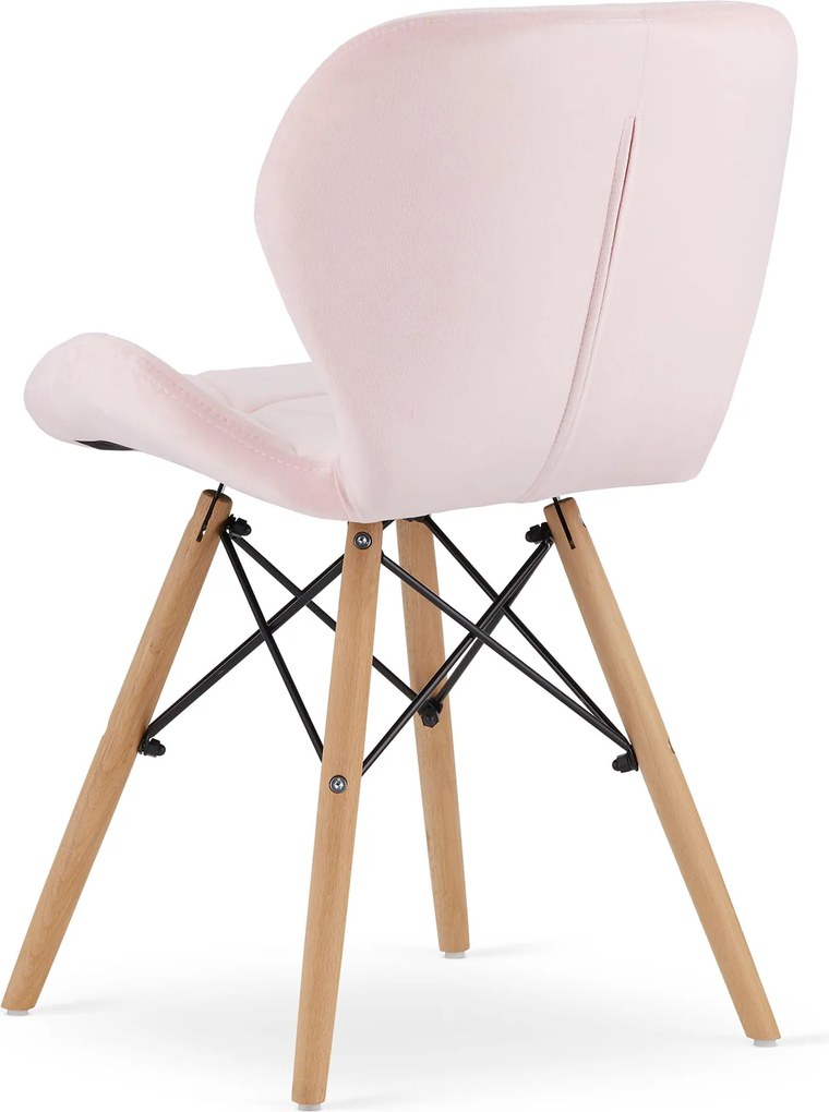 LAGO VELVET rózsaszín szék